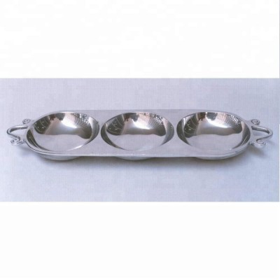 Aluminium Dips And nibbles tray in recycled enamelled