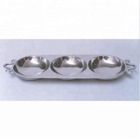 Aluminium Dips And nibbles tray in recycled enamelled