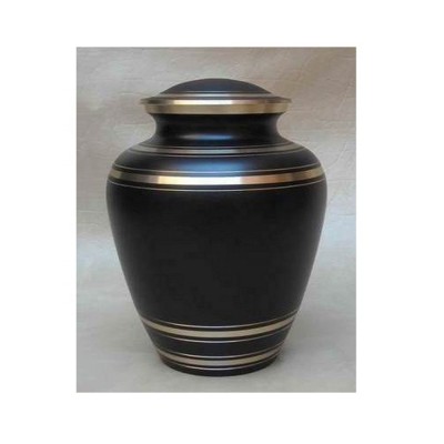 Brass urn with color finish