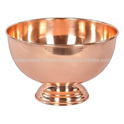 Copper Punch Bowl 12" - 100% Pure Copper Punch Bowl (6 LITER CAPACITY)