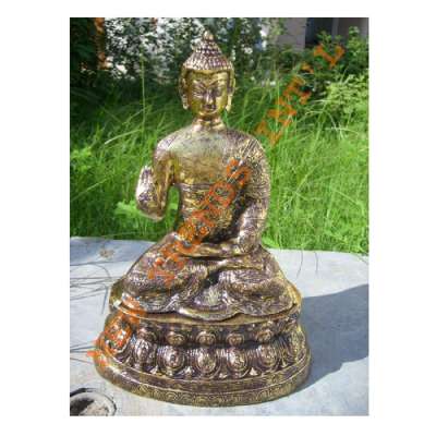 Brass cremation urn statue